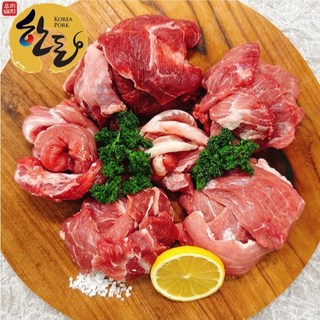 한돈 뒷고기- 300g X 6팩 1.8kg (추가할인쿠폰) 한번도 얼리지 않은 솔찬한고기, 1세트
