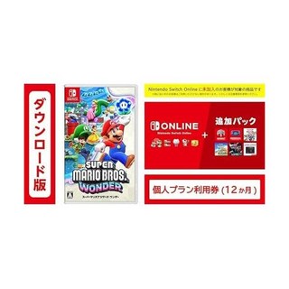 슈퍼 마리오 브라더스 원더 | 온라인 코드판 Nintendo Switch Online 추가 팩 개인 플랜 12개월