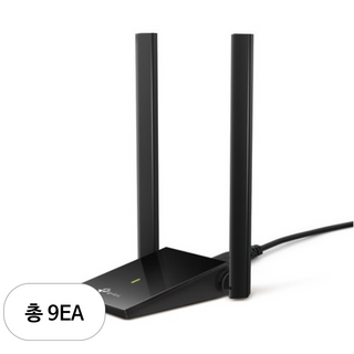 티피링크 AC1300 무선 USB 랜카드, Archer T4U, 9개