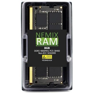 NEMIX RAM 32GB 1X32GB DDR5 4800Dell Precision 3460 스몰 폼 팩터와 호환되는 MHZ PC538400 2Rx8 1.1V 262PIN ECC, 48GB (1X48GB) DDR5 4800MHZ SOD, 1개