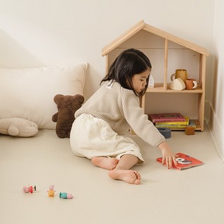 에코폼 이지핏 매트 유아놀이방매트 두께22mm 논슬립 PVC, 크림(거실형)