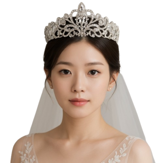 [웨딩 티아라] 셀프웨딩 악세사리 브라이덜샤워, 1개