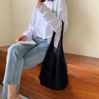 [네트백] 여성 그물가방 숄더백