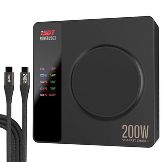 ISDT POWER 200X 데스크탑 고속 충전기 전원 어댑터 무선 앱 연결 독립 채널 FPV RC 드론용, 01 US PLUG, 1개