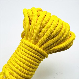 5야드 6mm 파라코드 코드 매는 밧줄 로프 수제 DIY 팔찌 만들기, Yellow