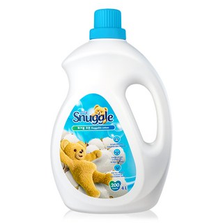 스너글 초고농축 섬유유연제 오리지널 허거블 코튼 본품, 4L, 1개