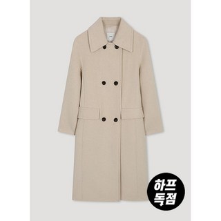 리스트 더블 버튼 칼라 핸드메이드 코트 TWHCTN80090 CR 리스트코트
