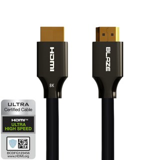 블레이즈 HDMI 2.1 케이블 144Hz 24K 도금 아연합금 H1, 5m, 1개