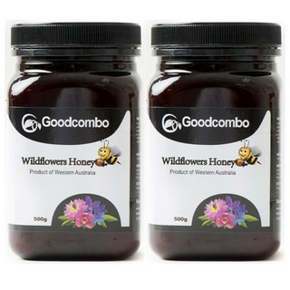 Goodcombo 굿콤보 호주 와일드플라워 허니 500g 2팩, 2개