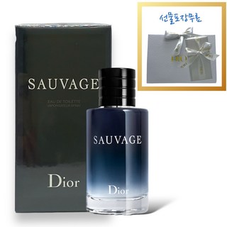 디올 소바쥬 오 드 뚜왈렛 60ML (선물포장출고/쇼핑백증정) 휴대용향수 3종 증정 (디올옴므라인랜덤), 1개