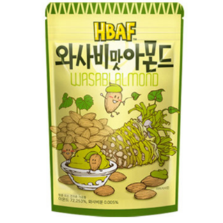 HBAF 와사비맛아몬드 130g, 28개 아몬드책