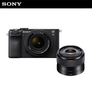 소니 카메라 A7C2L 블랙 (SEL2860 렌즈킷) + SEL35F18F 단렌즈 / 풀프레임 컴팩트 알파