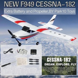 rc비행기 무선에어플레인 wltoys f949 2.4g 3d6g 3ch rc 비행기, 1pcs 주도, 1개