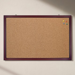 토탈하얀칠판 콜크게시판, 체리우드