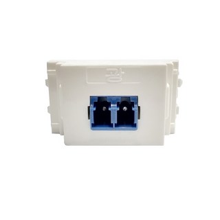 대각 광아울렛모듈 벽부형 광아울렛모듈 광수구 광인출구 LC/PC DUPLEX, 3.3cm, 1개, 백색