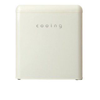 쿠잉전자 레트로 미니 냉장고 REF-S50R 43L, 모던크림, rEF-S50C