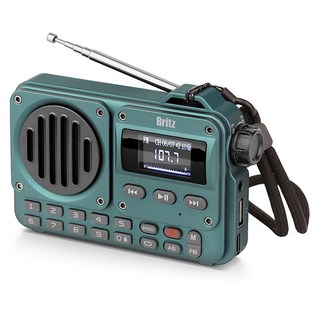 브리츠 FM 라디오 블루투스 스피커 BZ-LV1100, (정품인증)BZ-LV1100, deep green