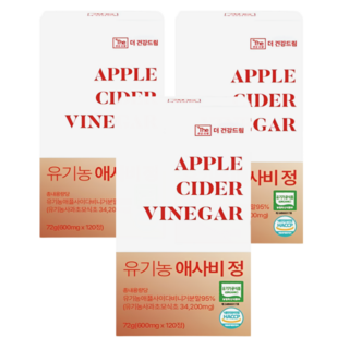 더건강드림 유기농 애사비 정 95% 600mg, 3개, 120정