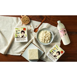 6월9일 택배발송 [파주장단콩 사임당두부] 모두부 순두부 콩물, 콩물900ml, 1개, 450g