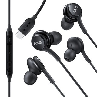 삼성 AKG 이어폰 신형 C타입 갤럭시 S20 S21 S22 S23 Z시리즈 울트라 노트 인강 게임용, 블랙