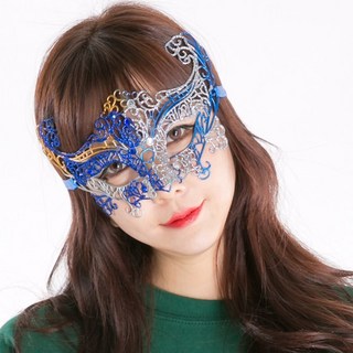 베네치아 레이디 반가면 오페라 복면가왕 파티 행사 축제, 블루