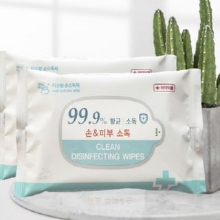 강추크린원 손소독티슈 물티슈 손소독제 세정제 10매x10개