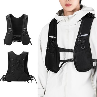 인투잇 트레일러닝 조끼 러닝 베스트, 블랙