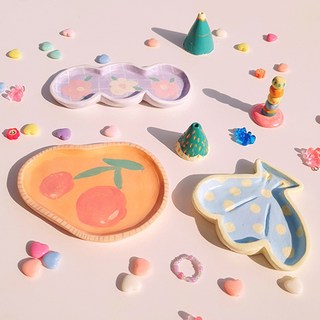 지점토 트레이 오브제 만들기 간단 세트