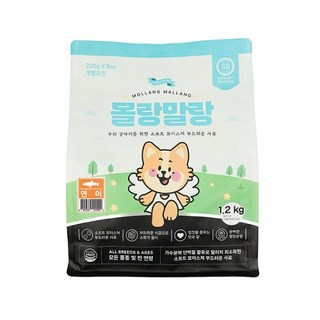 몰랑말랑 소프트 사료 연어 1.2kg, 6개, 200g 강아지사료
