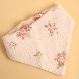 턱받이 아기 면화 진정 삼각형 타액 수건 유아 세련된 꽃 두건 손수건 어린이 Burp Cloths Feeding Bibs, [00] About 40X20cm, [00] 04