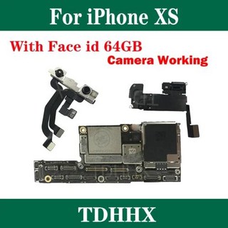 아이폰 XS 클린 iCloud 메인보드 시스템 256GB 로직 보드 512GB 전체 기능 지지대 업데이트 64GB, 1개, 4) 64GB WITH FACE ID