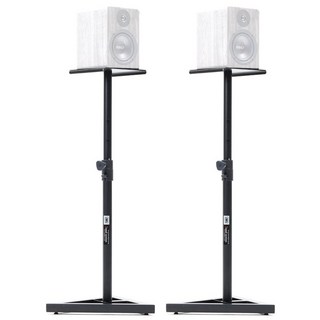 아이엠아이 모니터스피커스탠드 1조(2개입) 660mm-1150mm, 블랙