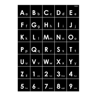 알파벳 숫자 대문자 소문자 학습벽보 유아포스터 42x60cm