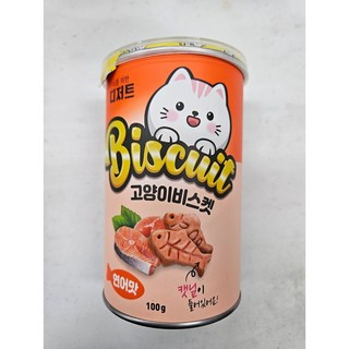 너를위한디저트 고양이 캣닢 비스켓 연어 100g, 연어맛, 10개