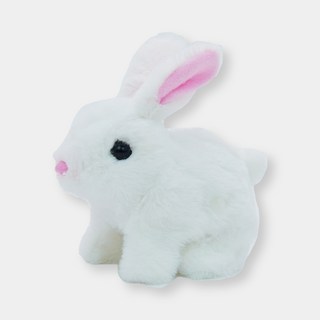움직이는 강아지 토끼 고양이 인형 9종 리트리버 허스키 동물인형, 16cm, 토끼 화이트, 1개
