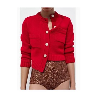 자라 가디건 스웨터 포켓 니트 zara