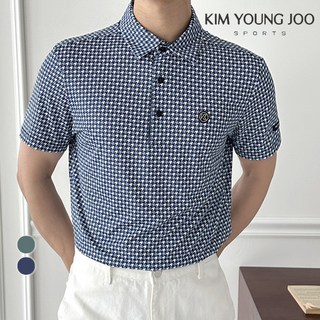 김영주스포츠 남성 냉감 기능성 반팔티 골프 스포츠 아웃도어 스판 여름티셔츠 KRMT1078