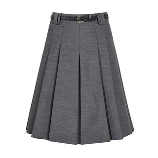 JJ지고트 벨티드 플리츠 5부 스커트 GR3N0SK361210956