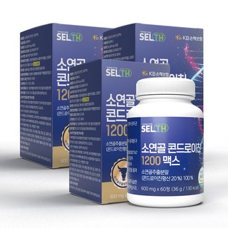 [유통기한임박] 소연골 콘드로이친 1200 맥스, 3개, 60정