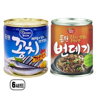 동원 꽁치 280g + 번데기 280g 세트, 12개