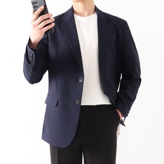 시원하고 쿨한 써드 린넨 싱글 정장 자켓 콤비 마이 블레이저 빅사이즈 국내생산 ZZBJK023