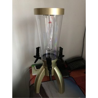 가정용생맥주기계 소맥탕탕이 소맥제조기 맥주디스펜서 홈파티 3단 가정용 혼술 소형 타워, 3리터 샴페인 골드 고드름 램프 미포함