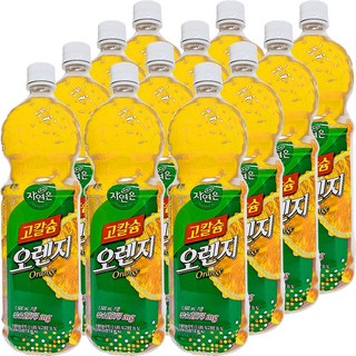 자연은 고칼슘오렌지 1.5L, 12개