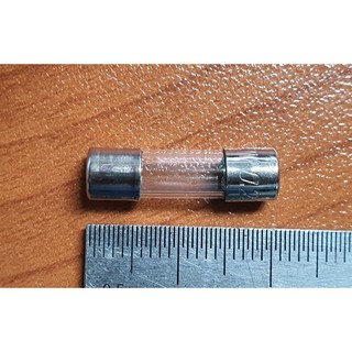 퓨즈 원통형 유리 51NR 250V 길이20mm 외경 5mm 용량 0.2A 10개