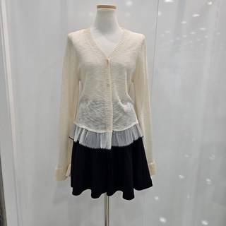 밸리걸 여성 레이스 배색 가디건 228470
