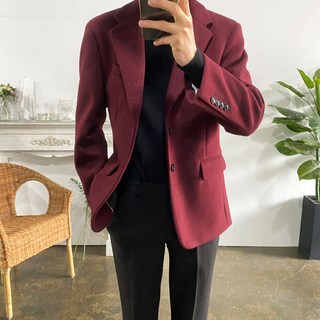 맨즈핏 전체스판 옴므 울 캐시미어 싱글 자켓 블레이저(7 Color 90~115)빅사이즈까지