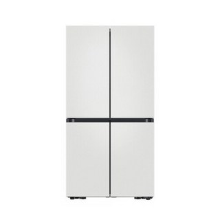 삼성전자 비스포크 4도어 냉장고 메탈 875L 방문설치, 매트 멜로우 화이트, RF84C906B4W