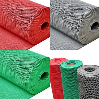 모르포 미끄럼방지매트 현관발 롤 야외 수영장 출입구, 1개, 격자매트4T 90cm-15M-그레이