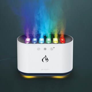 자이온 USB 가습기 불멍 멜로디반응 가습기 23가지 RGB 무드등 가습기 통세척 세척쉬운 가습기 ZY-HRM500, 단품