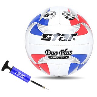 스타 듀오플러스 족구공 5호 JB385 JB385 + PUMP(블루) 1개 상품 이미지